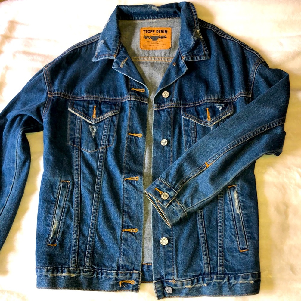 Ttopp denim jacket with inside pockets